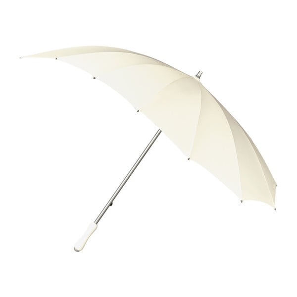 Biały parasol w kształcie serca Ambiance Heart, ⌀ 107 cm