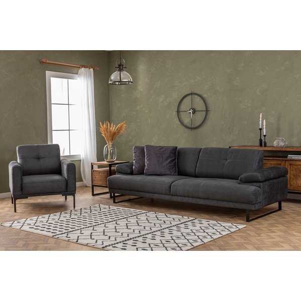 Antracytowa sofa 239 cm Mustang – Balcab Home-image-2