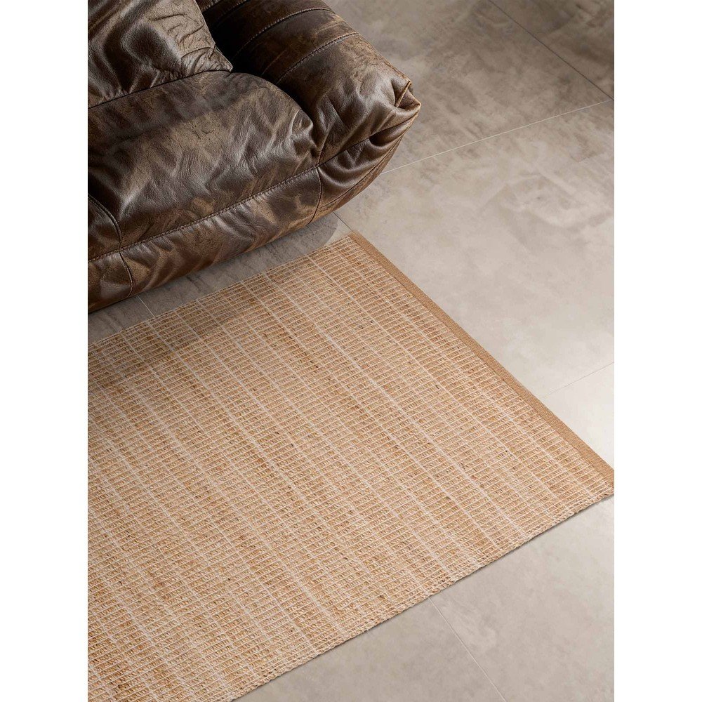 Chodnik z mieszanki juty dwustronny/tkany ręcznie w naturalnym kolorze 80x300 cm Birka – Villeroy&Boch (zdjęcie 6)