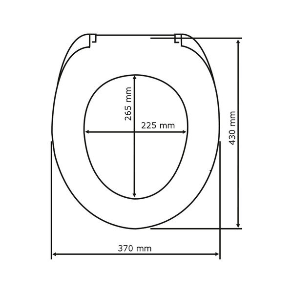 Deska sedesowa Wenko Bavarian Hearts, 43x37 cm-image-3