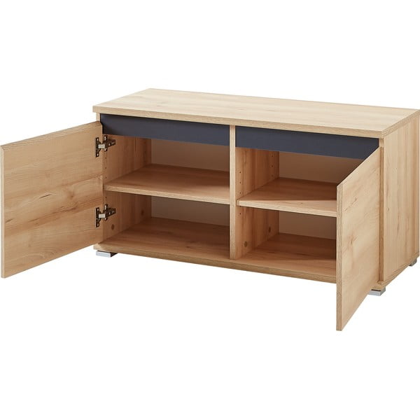 Szafka na buty w dekorze buku z ławką Lissabon – Germania-image-2