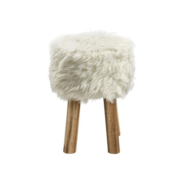 Futrzany taboret Actona Maren-image-1