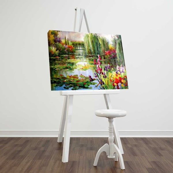 Obraz na płótnie Impressionist Garden, 70x45 cm-image-1
