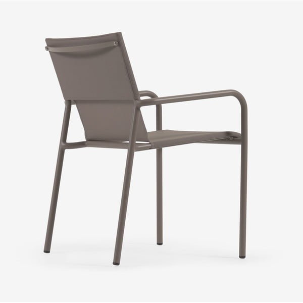 Brązowe aluminiowe krzesło ogrodowe Kave Home Zaltana-image-3