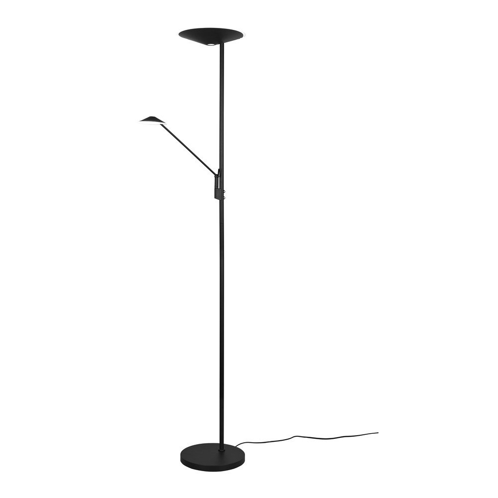 Lampa stojąca LED ze ściemniaczem w kolorze matowej czerni (wysokość 180 cm) Brantford – Trio