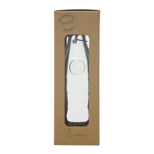 Butelka ze szkła z recyklingu z korkiem Ego Dekor Authentic, 1 l-image-1