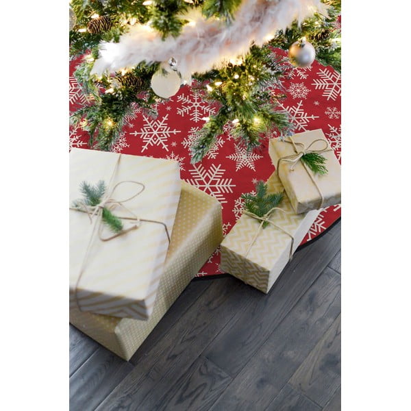 Bawełniany dywan pod choinkę Butter Kings Freezy Snowflakes, ø 130 cm-image-1