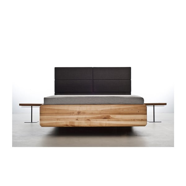 Łóżko z drewna jesionowego pokrytego olejem Mazzivo Boxspring, 120x210 cm-image-1