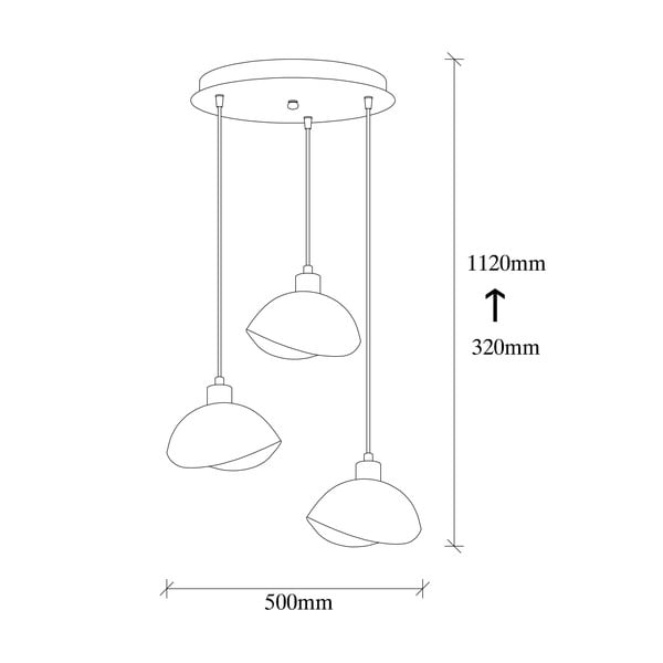 Czarna lampa wisząca z metalowym kloszem ø 50 cm Sivani – Opviq lights-image-4