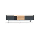 Antracytowo-naturalna szafka pod TV w dekorze dębu 180x45 cm Otto – Teulat