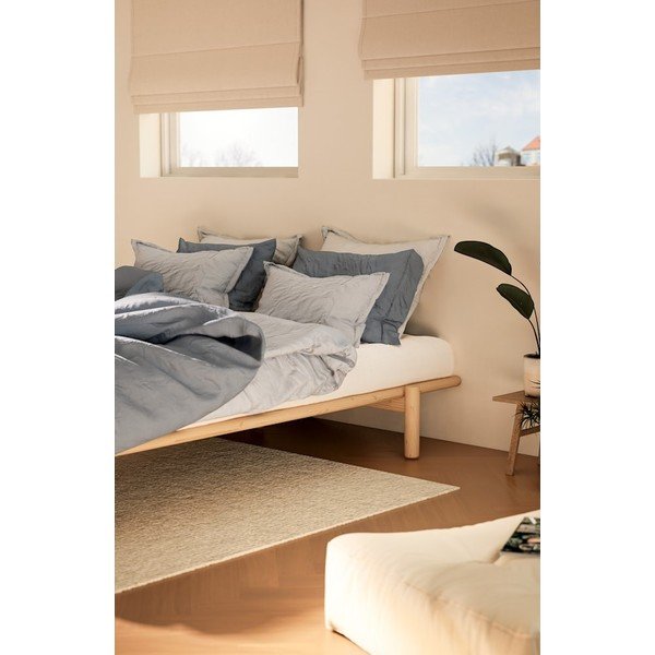 Łóżko dwuosobowe z drewna sosnowego ze stelażem 140x200 cm Pace – Karup Design-image-4