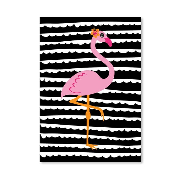 Plakat Striped Flamingo
