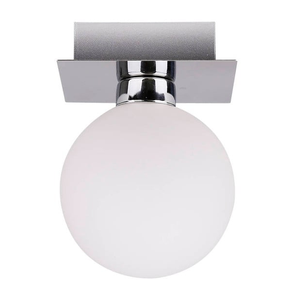 Lampa sufitowa w kolorze srebra ze szklanym kloszem 10x10 cm Oden – Candellux Lighting
