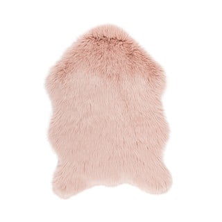 Różowa sztuczna skóra Tiseco Home Studio Sheepskin, 60x90 cm