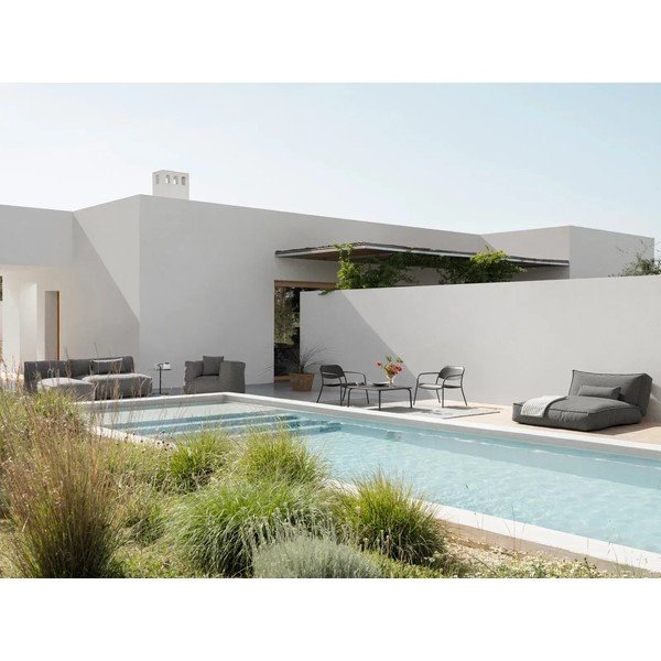 Szarobrązowy tapicerowany fotel ogrodowy Grow – Blomus-image-4