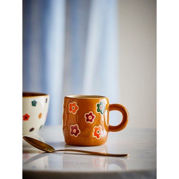 Brązowy kamionkowy kubek dla dzieci 130 ml Addy – Bloomingville Mini-image-1