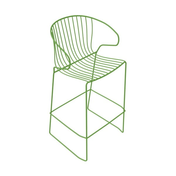 Zielone krzesło barowe Isimar Bolonia