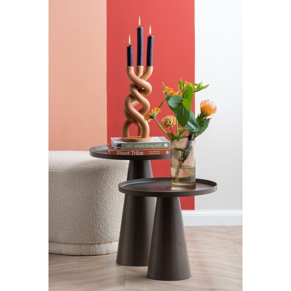 Beżowy ceramiczny świecznik na trzy świeczki PT LIVING Twisted, wys. 31,4 cm-image-1