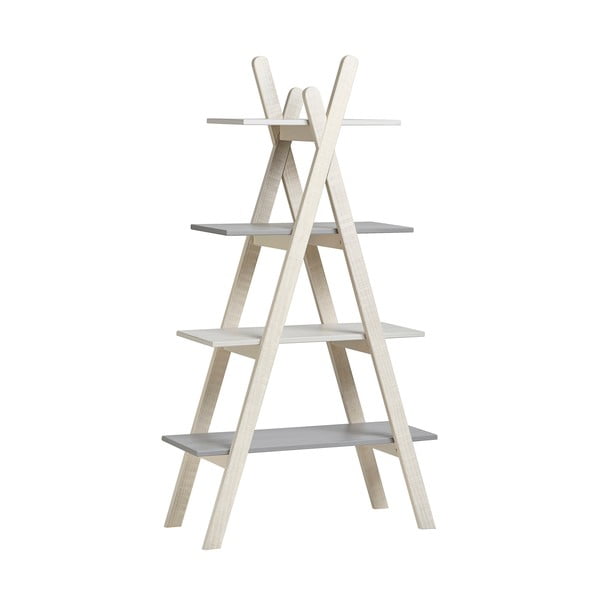 Szaro-biała biblioteczka Marckeric Sia-image-1