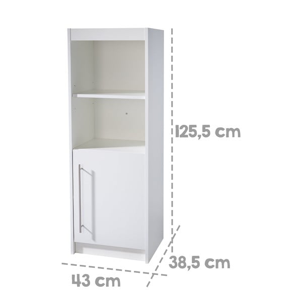 Biały regał dziecięcy 43x126x38,5 cm Maren – Roba-image-4
