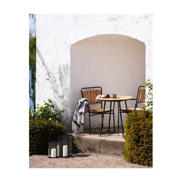 Szary koc z mieszanki wełny 130x170 cm Carmel – House Nordic-image-2