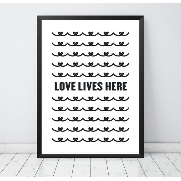 Plakat Nord & Co Love Lives Here, 40 x 50 cm