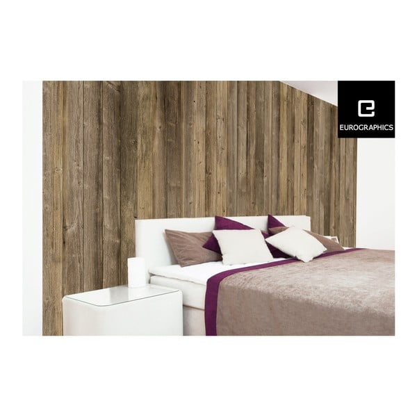 Fototapeta Eurographics Brown Wood Wall