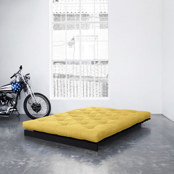 Sofa rozkładana Karup Roots Wenge/Amarillo-image-3