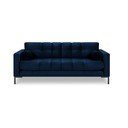 Ciemnoniebieska aksamitna sofa Cosmopolitan Design Bali