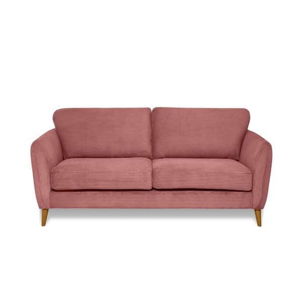 Różowa sztruksowa sofa 170 cm Paris – Scandic
