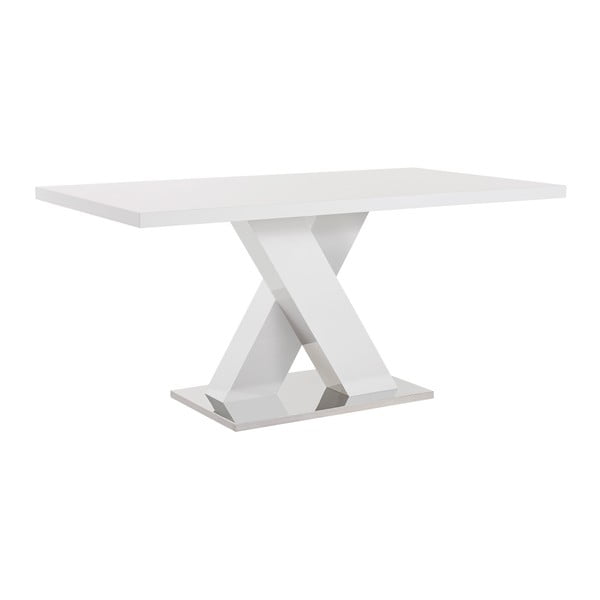 Biały stół z wysokim połyskiem Støraa Camarque
