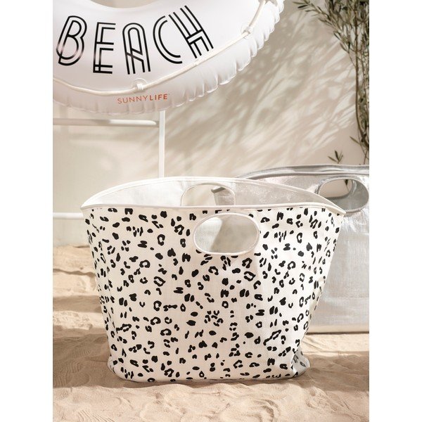Biało-czarna torba plażowa Sunnylife Everything Bag-image-1