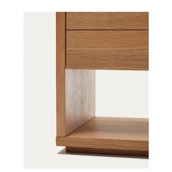 Niska komoda w dekorze dębu 200x74 cm Alguema – Kave Home-image-3