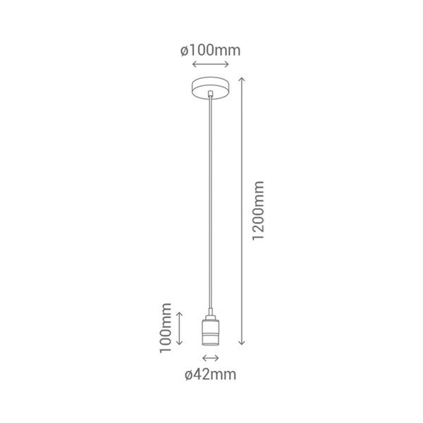 Lampa wisząca bez abażuru SULION Julia-image-3