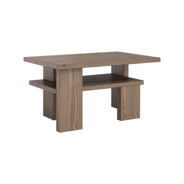 Brązowy stolik z litego drewna sosnowego 45x68 cm Japan – Karup Design-image-3