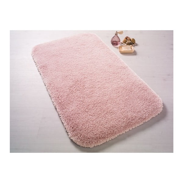 Pudrowo-różowy dywanik łazienkowy Miami, 80x140 cm