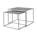 Szare metalowe stoliki zestaw 2 szt. 50x60 cm Fera – Blomus