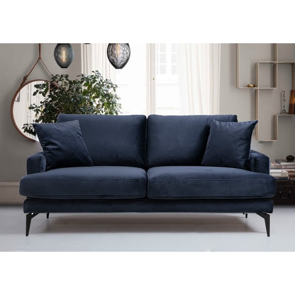 Ciemnoniebieska sofa 175 cm Papira – Balcab Home-image-1