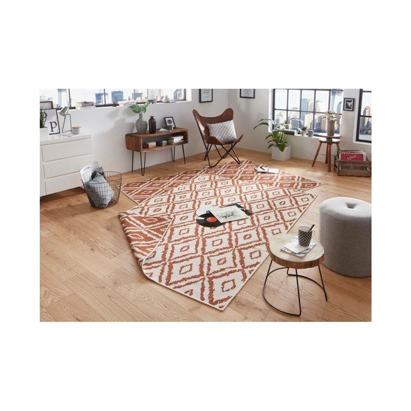Czerwono-biały chodnik dwustronny odpowiedni na zewnątrz NORTHRUGS Rio, 80x150 cm-image-4