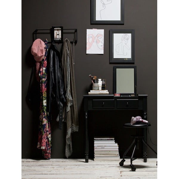 Czarna toaletka z drewna sosnowego WOOOD Romy-image-1