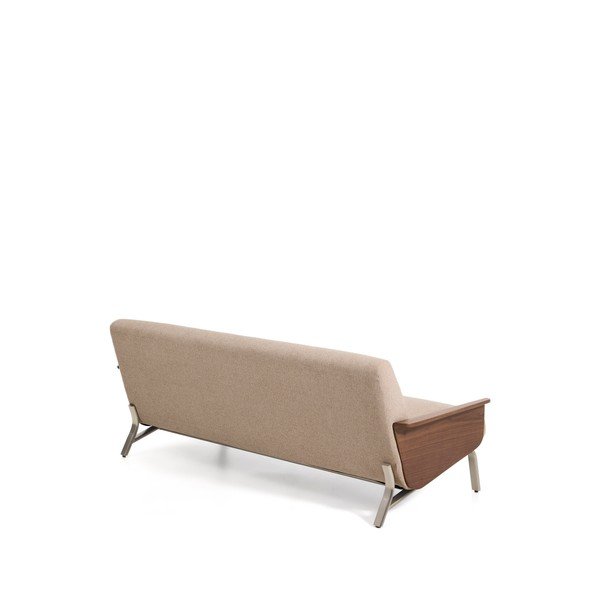Jasnobrązowa sofa z tkaniny szenilowej 205 cm Amsen – Kave Home-image-4