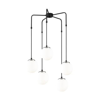 Czarna metalowa lampa wisząca Opviq lights Palma