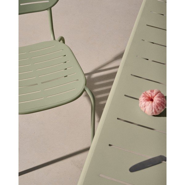 Stalowy stół ogrodowy 90x180 cm Brai – Kave Home-image-4