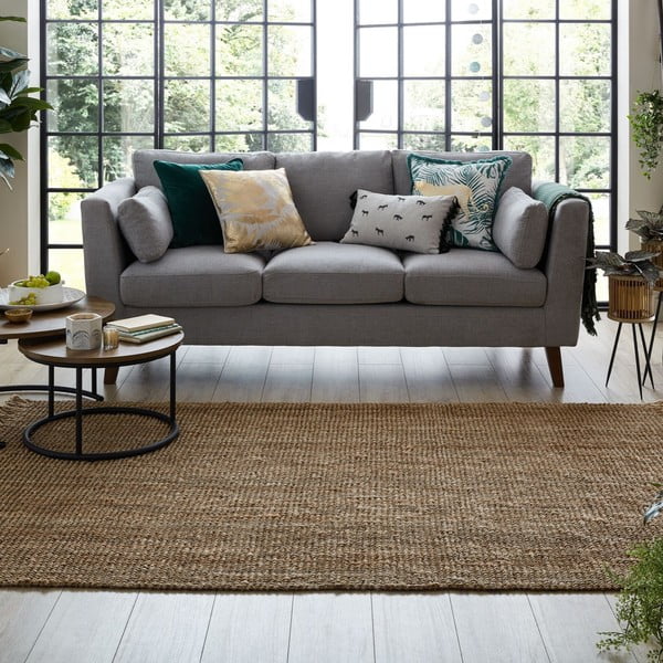 Dywan z juty w naturalnym kolorze 240x340 cm Jute Boucle – Flair Rugs-image-1