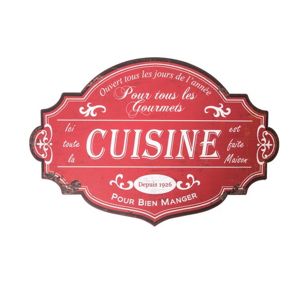 Metalowa tabliczka 51x34 cm Cuisine – Antic Line