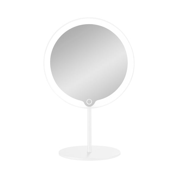 Białe lusterko kosmetyczne z podświetleniem LED Blomus Modo