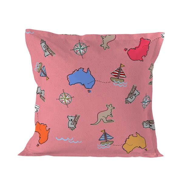Poszewka na poduszkę Baleno Kangaroo Pink, 60x60 cm