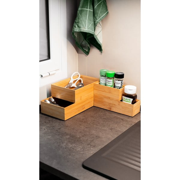 Pojemnik bambusowy Compactor, 22,5x15x6,35 cm-image-1