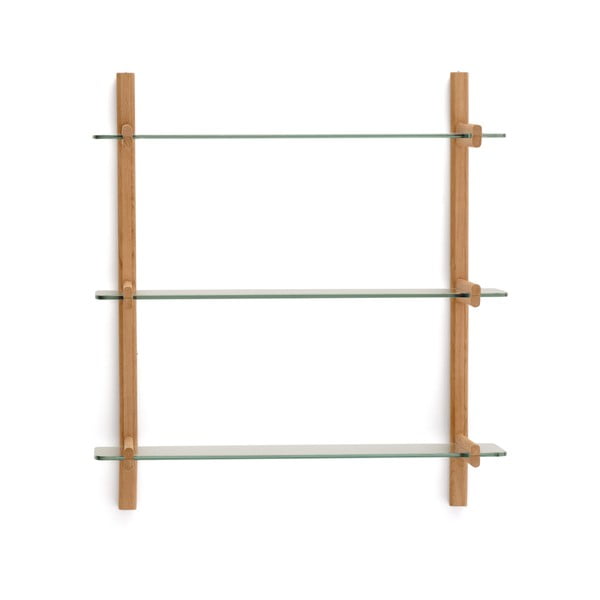 Szklany modułowy system półek w naturalnym kolorze 90x98x30,5 cm Sitra – Kave Home