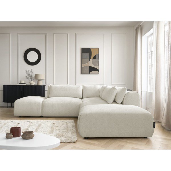 Biały częściowo rozkładany narożnik modułowy Jana – Bobochic Paris-image-2